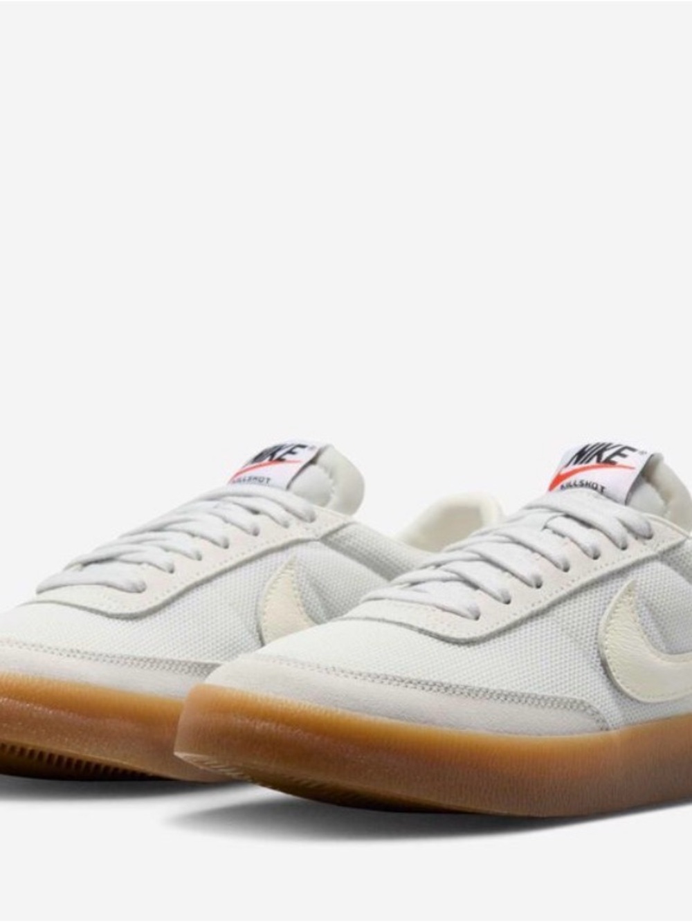 Nike Women’s White and Gum Low-Profile Sneakers